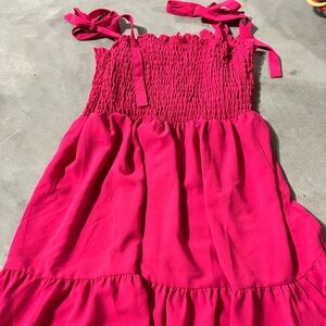 SHEIN Pink Sleeveless Dress